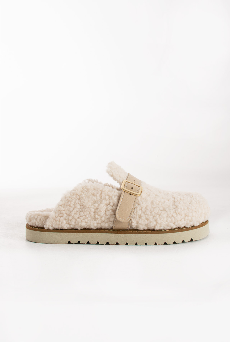 Lemoors Jennifer Koyun Tüylü Eva Terlik Ekru Rengi