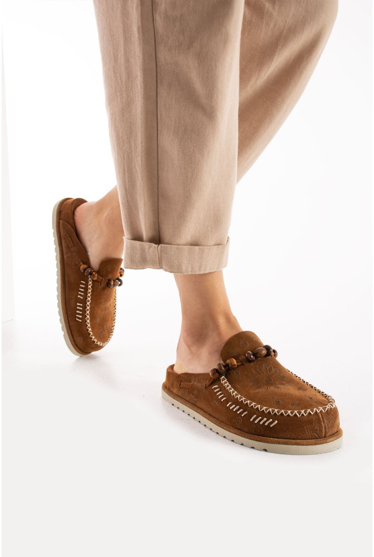 Lemoors- Rumi- Suede Leather- Extra Soft Insole- Cinnamon Powder