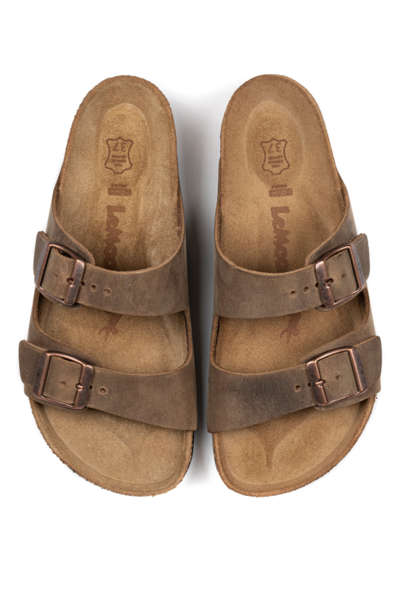 Maria- Natural Cork- Oiled Leather- Tabacco