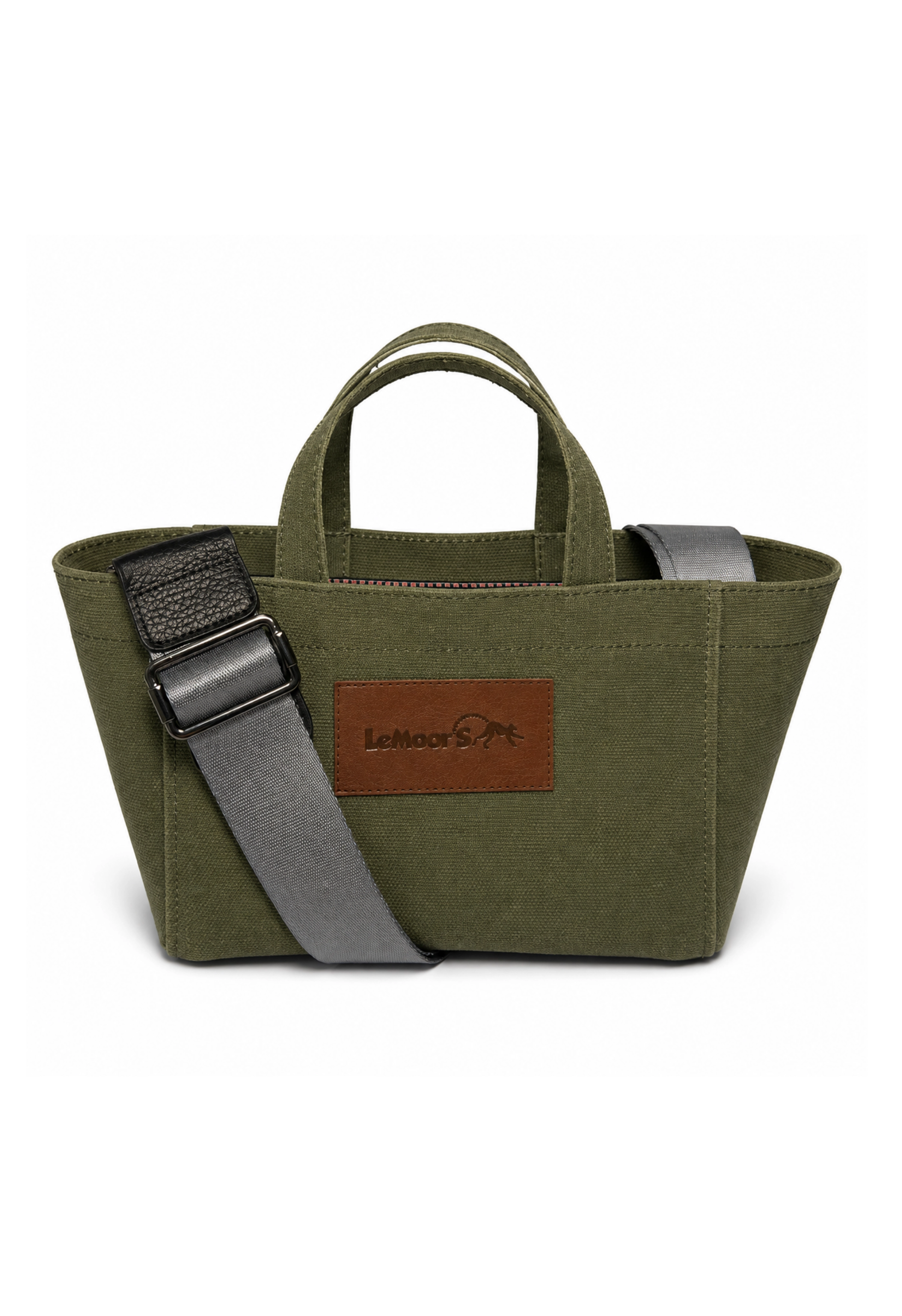 Tiny Hibiscus Mumlu Kanvas Haki Renk Tote Bag