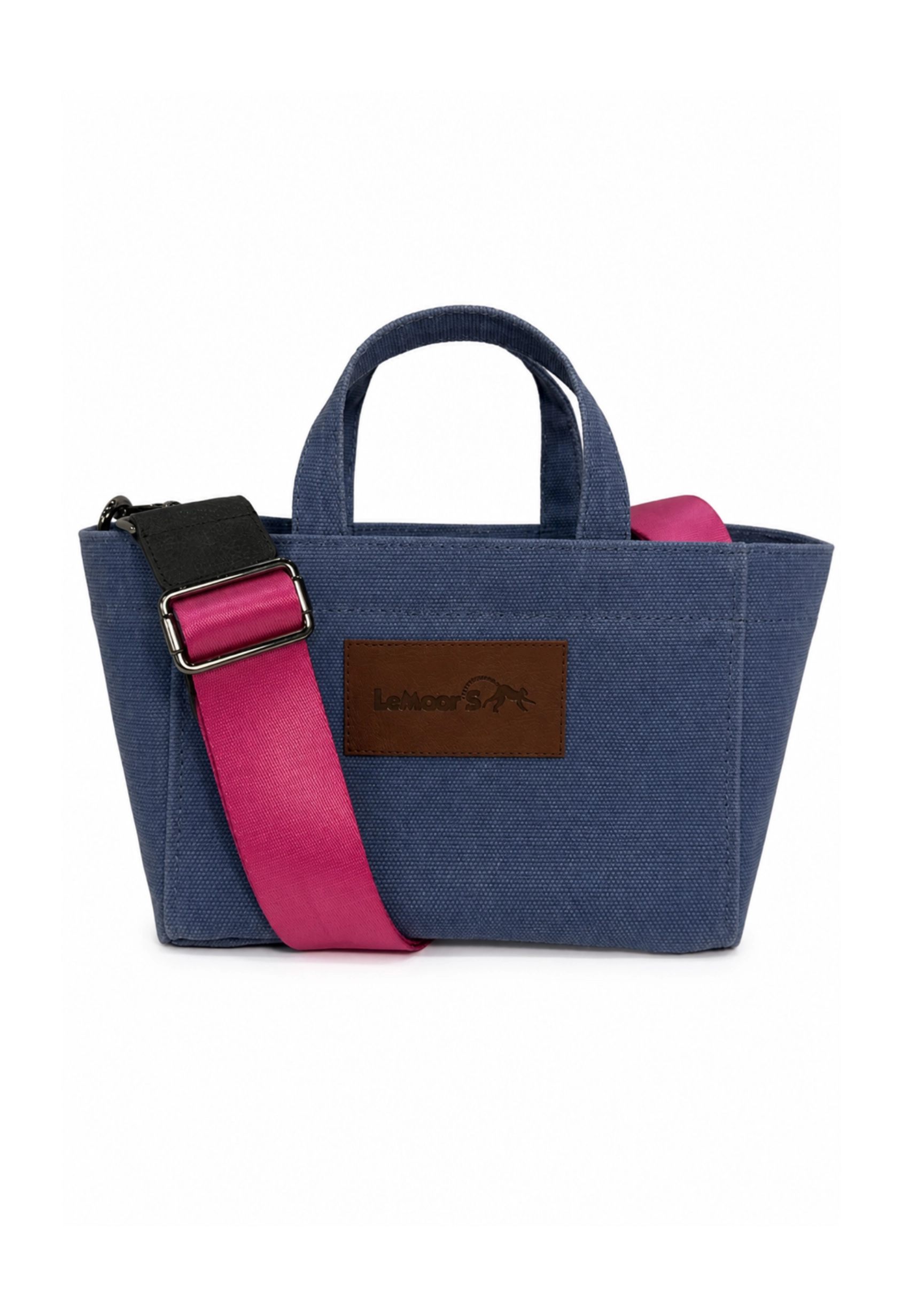 Tiny Hibiscus Mumlu Kanvas Mavi Renk  Tote Bag 