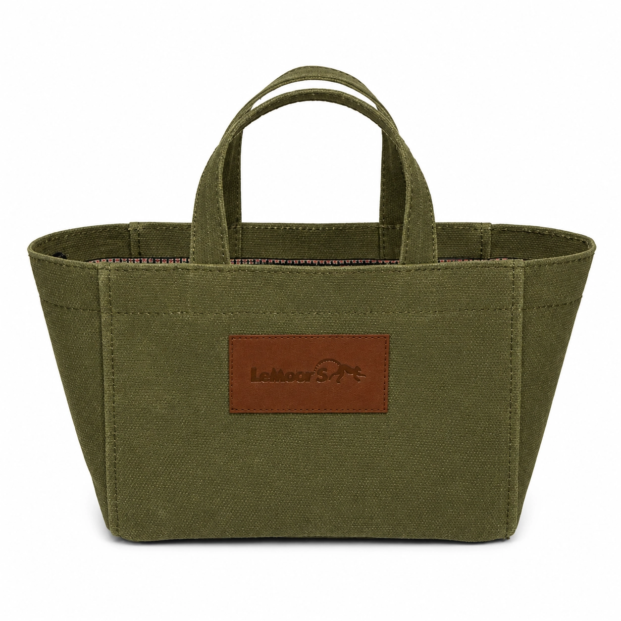 Tiny Hibiscus Mumlu Kanvas Haki Renk Tote Bag