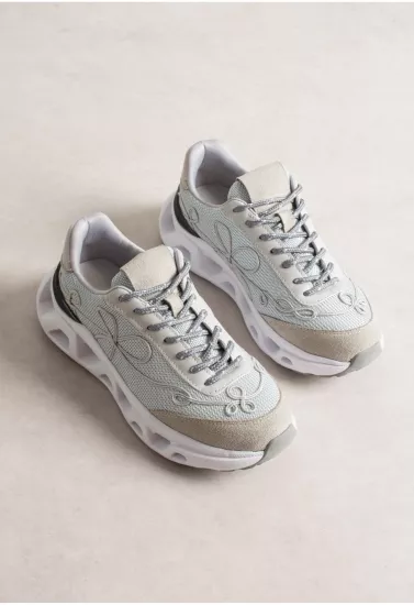 Lemoors Mia Fileli Yüzey Havalı Hafif Yumuşak Tabanlı Sneaker