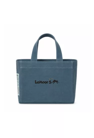 Hibiscus Mumlu Kanvas Mavi Renk Tote Bag