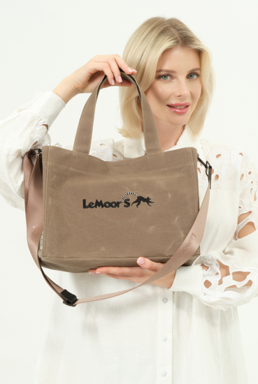 Lemoors Hibiscus- Mumlu Kanvas- Kadın Omuz Çantası