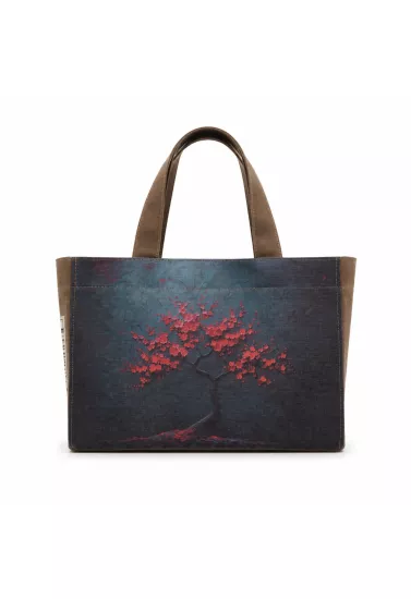 Hibiscus Mumlu Kanvas Özel Tasarım Baskılı Tote Bag