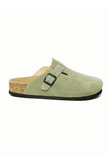 Costa- Natural Cork- Suede Leather- Avocado