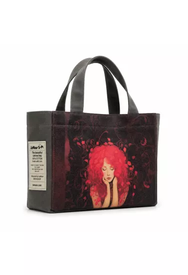 Hibiscus Mumlu Kanvas Özel Tasarım Baskılı Tote Bag