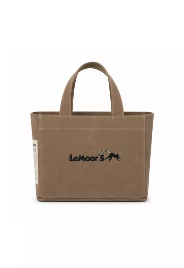 Hibiscus Mumlu Kanvas Kahverengi Tote Bag