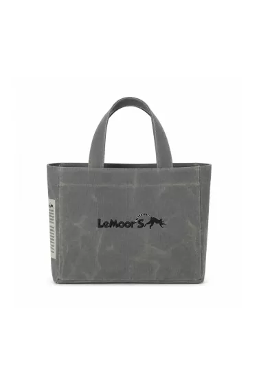 Hibiscus Mumlu Kanvas Antrasit Tote Bag