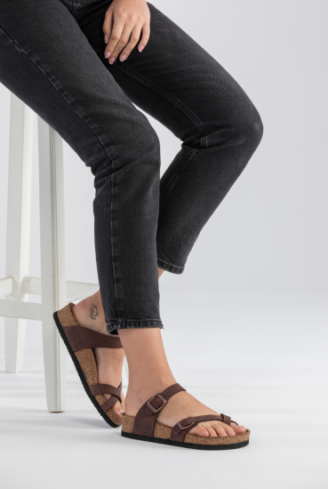 Adriana - Natural Cork- Oiled Leather - Habana