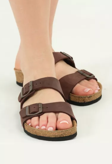 Maria-Natural Cork- Oiled Leather- Habana