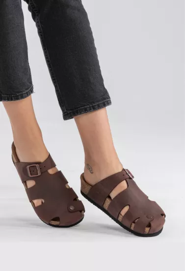 Marta -Natural Cork- Oiled Leather - Habana