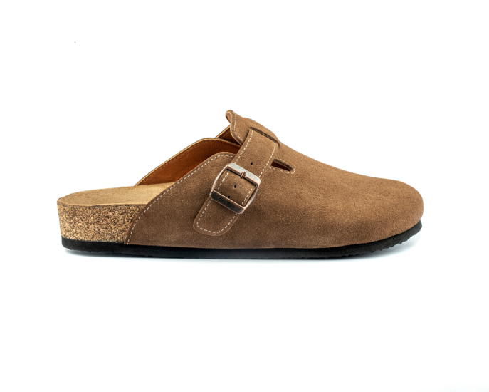 Costa- Natural Cork/ Suede Leather- Brown