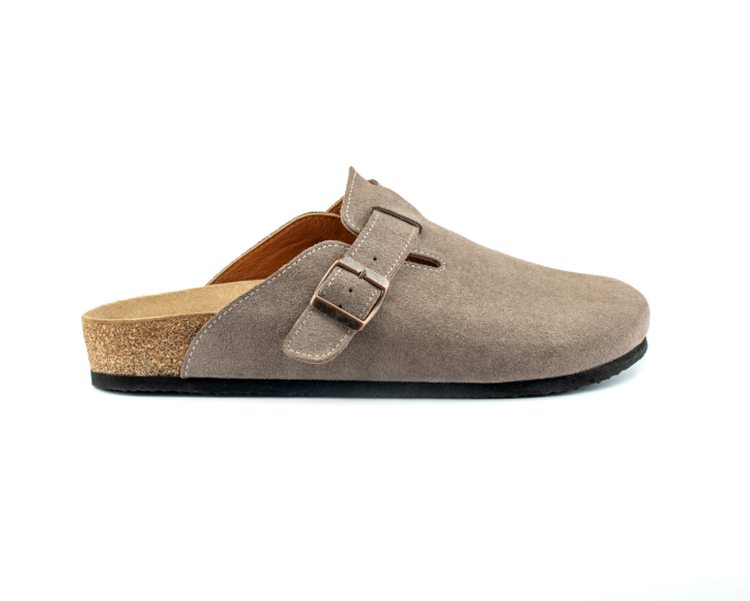 Costa- Natural Cork/ Suede Leather- Mink