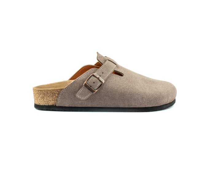 Susana- Natural Cork- Suede Leather- Mink