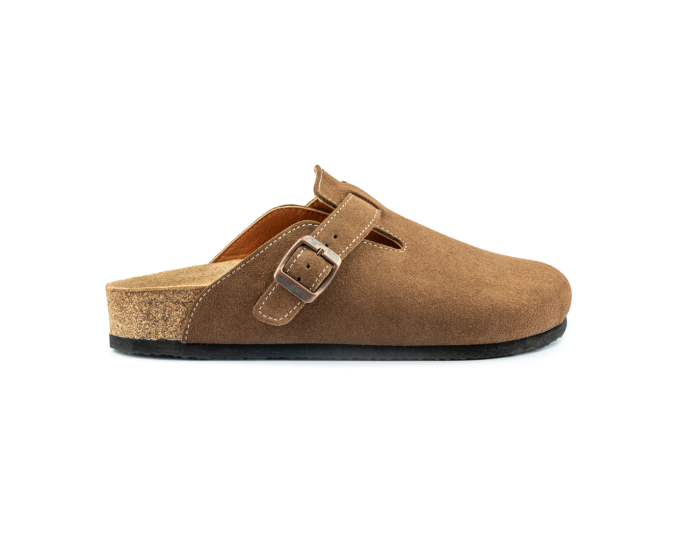 Susana- Natural Cork- Suede Leather- Brown