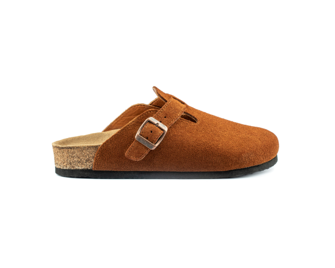 Susana- Natural Cork- Suede Leather- Cinnamon Powder