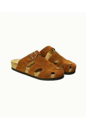 Diego- Natural Cork- Suede Leather- Cinnamon Powder