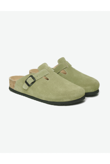Costa- Natural Cork- Suede Leather- Avocado
