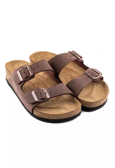 Maria-Natural Cork- Oiled Leather- Habana