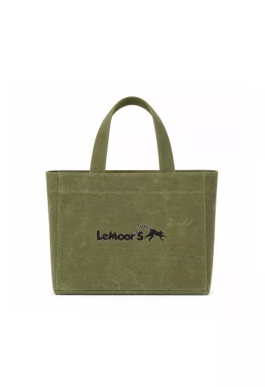 Hibiscus Mumlu Kanvas Haki Renk Tote Bag