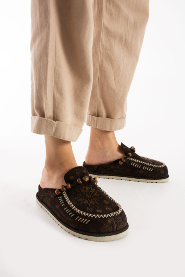 Lemoors- Rumi- Suede Leather- Extra Soft Insole- Dark Brown