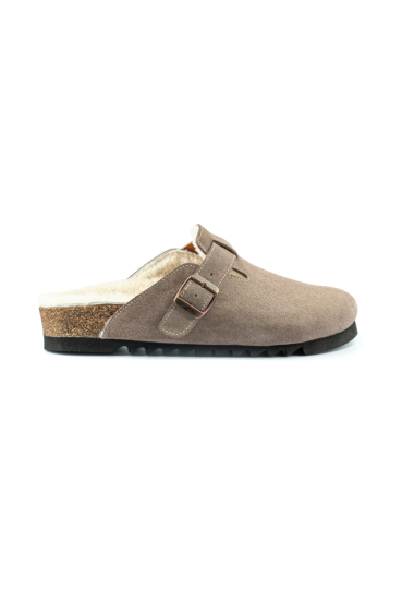 Costa Shearling- Natural Cork/ Suede Leather- Mink