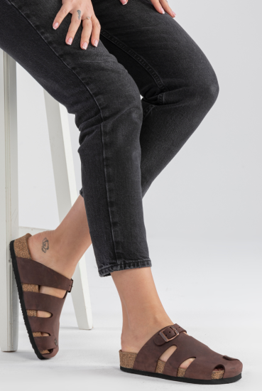 Marta -Natural Cork- Oiled Leather - Habana