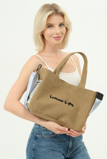 Lemoors Hibiscus- Mumlu Kanvas- Kadın Omuz Çantası