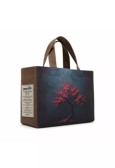 Hibiscus Mumlu Kanvas Özel Tasarım Baskılı Tote Bag