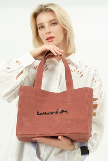 Lemoors Hibiscus- Mumlu Kanvas- Kadın Omuz Çantası