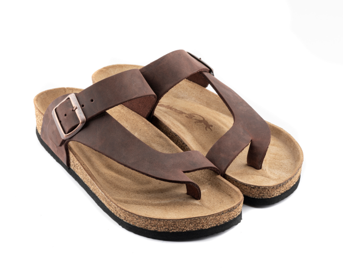 Jose- Natural Cork- Oiled Leather- Habana