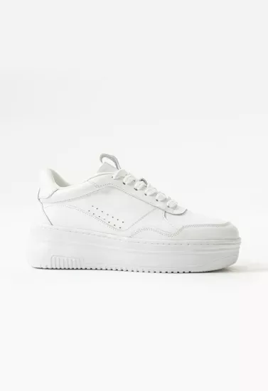 Lemoors Emma Hakiki deri Beyaz Kadın Sneaker