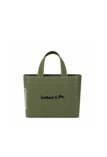 Tiny Hibiscus Mumlu Kanvas Haki Renk Tote Bag