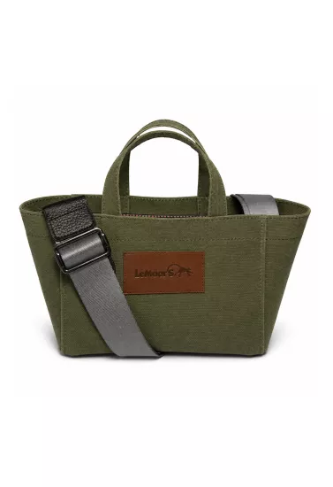 Tiny Hibiscus Mumlu Kanvas Haki Renk Tote Bag