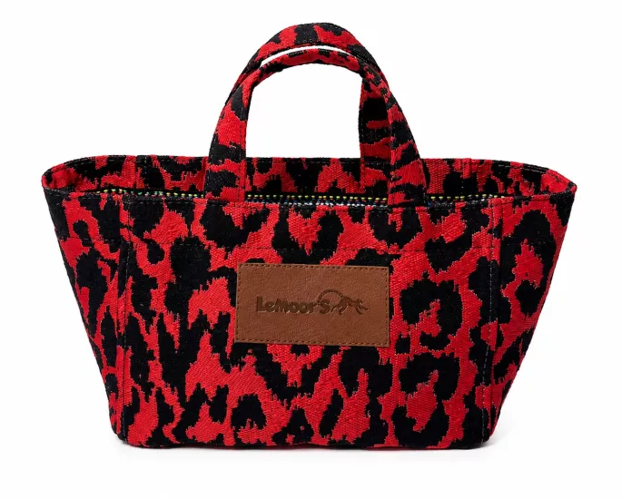 Tiny Hibiscus Nakışlı Kanvas Kumaş Tote Bag