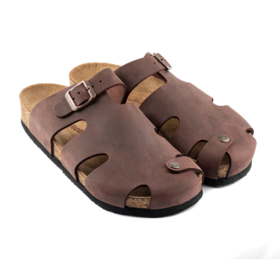 Diego- Natural Cork- Oiled Leather- Habana